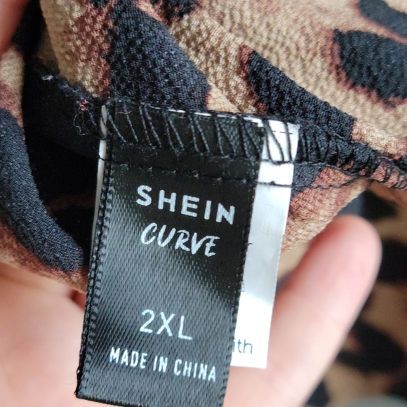 Shein Curve Leopard Spaghetti Strap Tank - Size US 2XL - Picture 5 of 5
